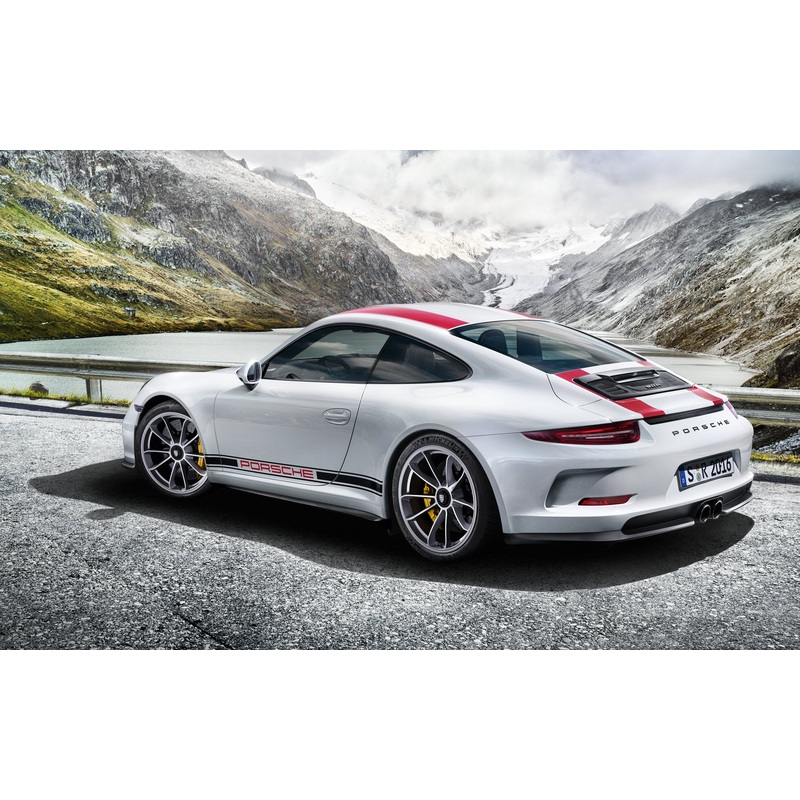 Decorative Side Logo Porsche Red – 99104480156 – 991 12-18