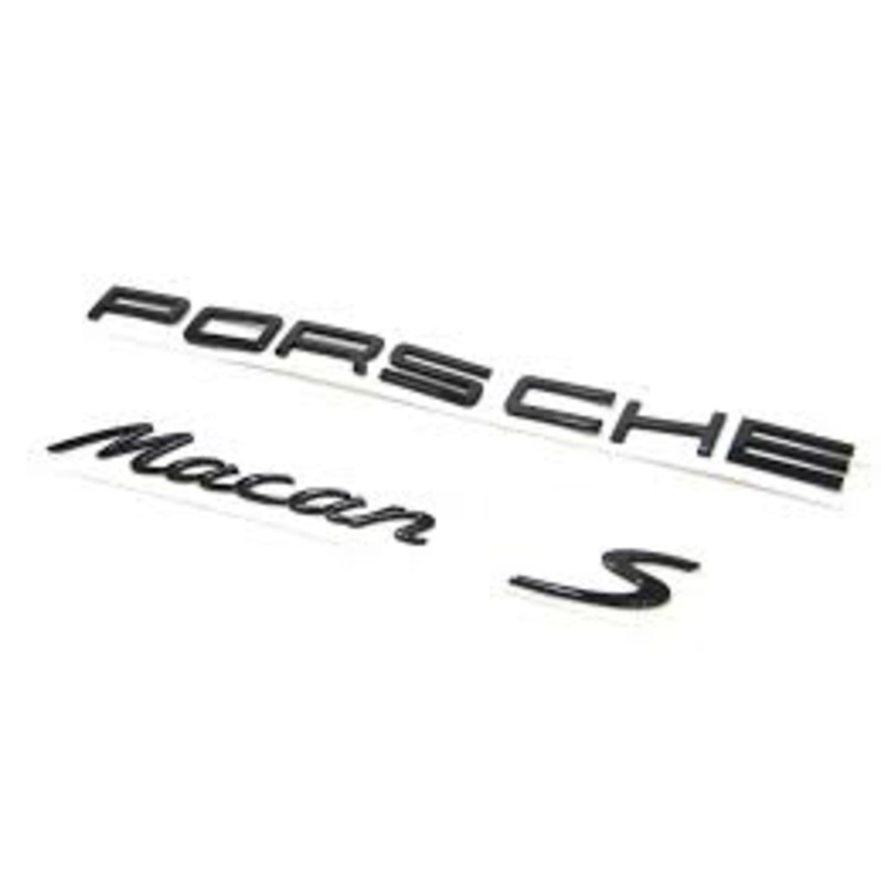 Porsche Logotype & Model Designation Painted – 95B04480281041 – Macan 15-23