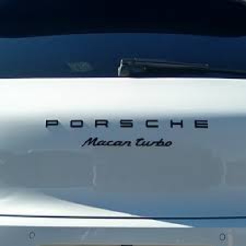 Porsche Logotype & Model Designation Painted – 95B04480282041 – Macan 15-23