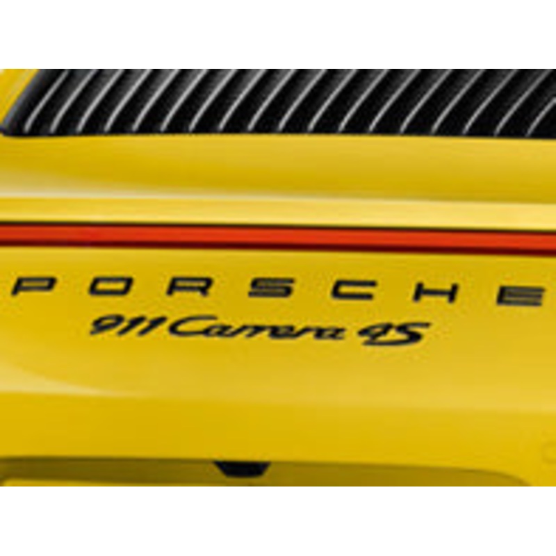 Carrera 4S Logotype & Model Designation Black – 911 12-18