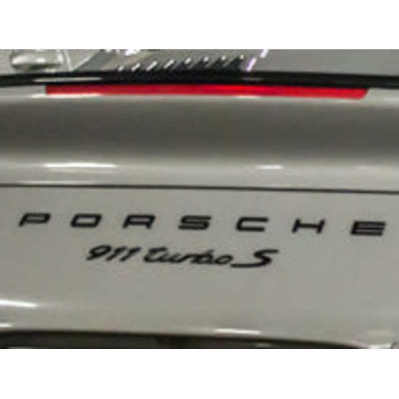 Model Designation Logotype Turbo S Black – 911 12-18
