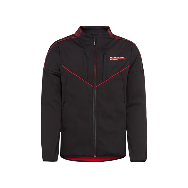 Genuine Porsche Softshell Jacket Black/Red – WAP1200XS0NFMS
