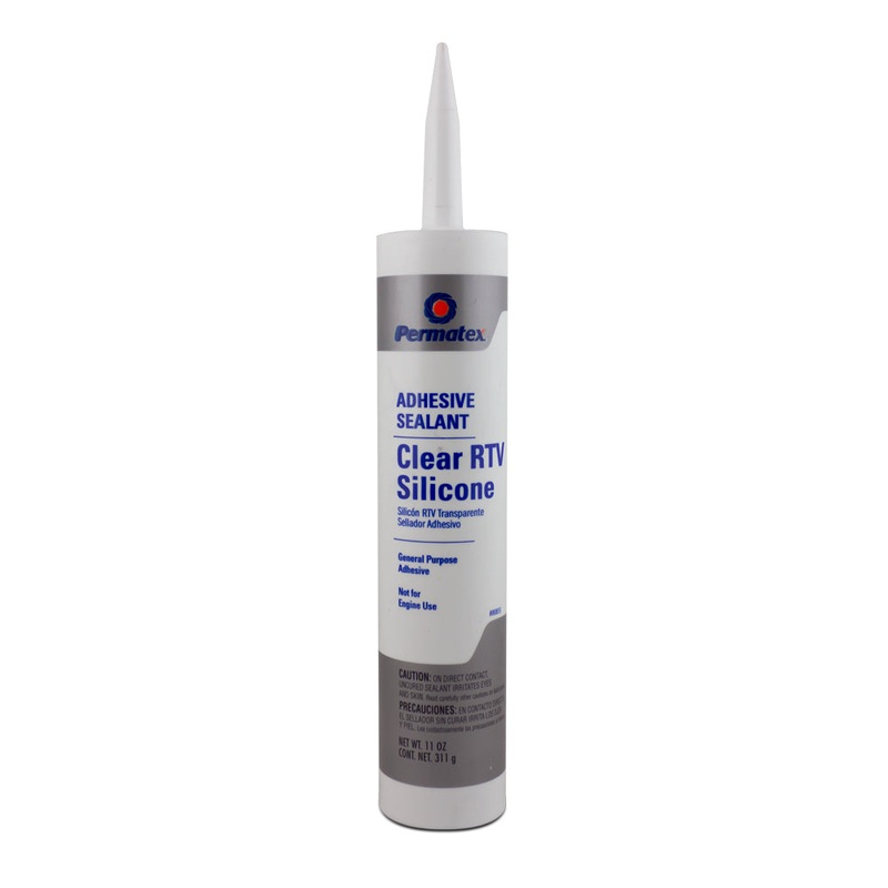 Clear RTV Silicone Adhesive Sealant 11 oz