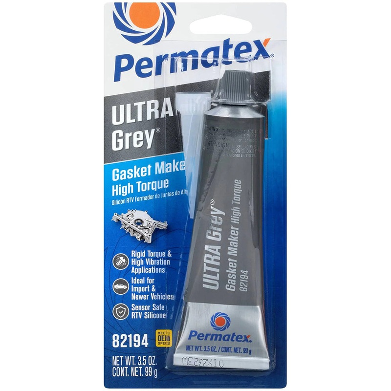 Ultra Grey Rigid High-Torque RTV Silicone Gasket Maker 3.5 oz