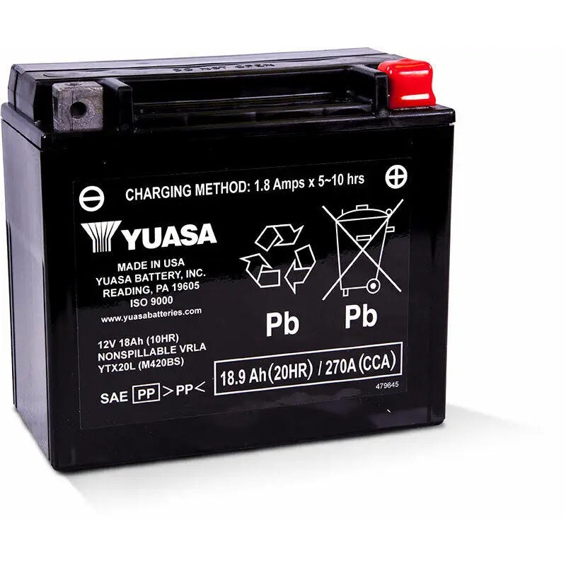 YUAM420BS Battery Ytx20l Sealed Factory Activated
