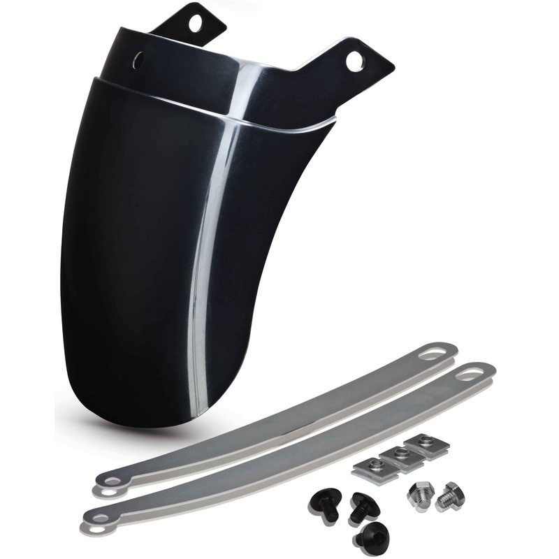 Tapered Front Fender Extension Black