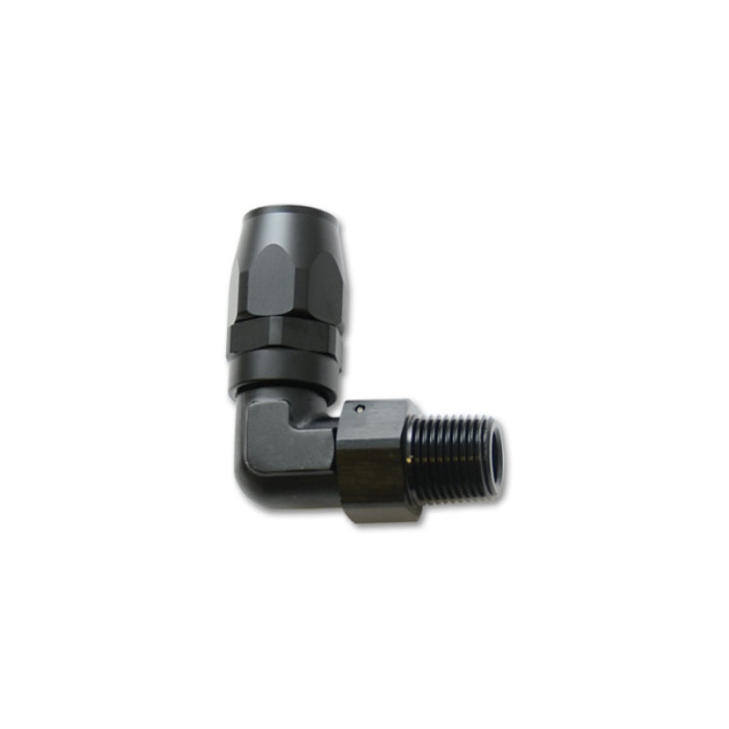 Vibrant Male NPT 90 Degree Hose End Fitting -6AN – 1/4 NPT