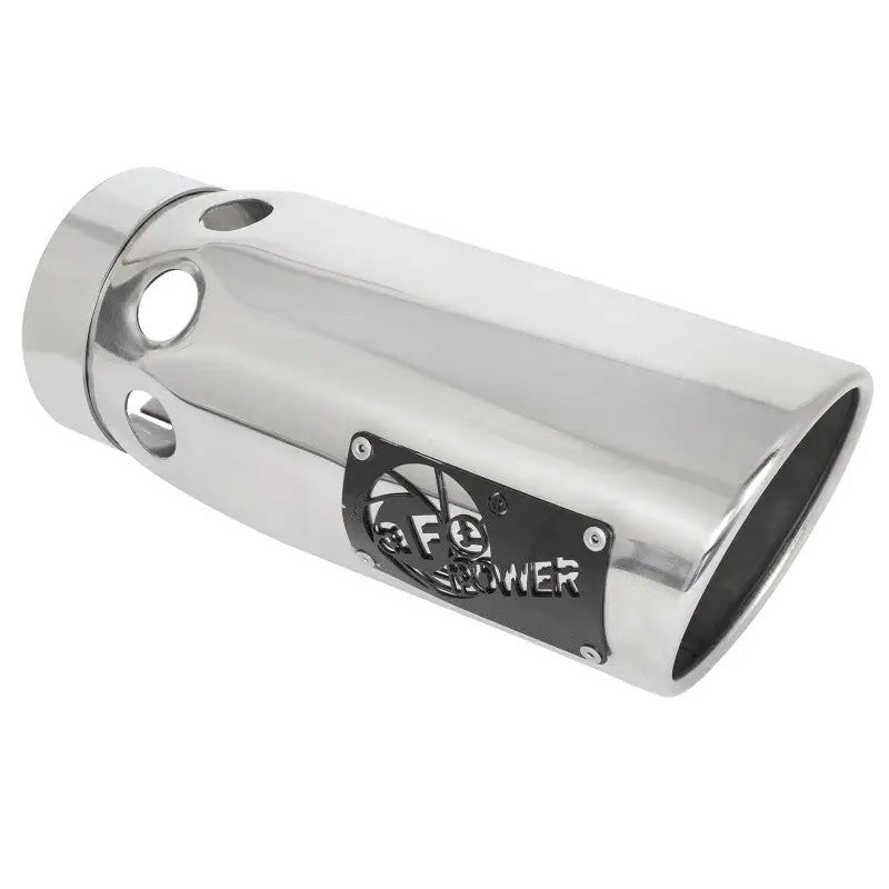 aFe Large Bore-HD 5 IN 409 SS DPF-Back Exhaust System w/Polished Tip 20-21 GM Truck V8-6.6L
