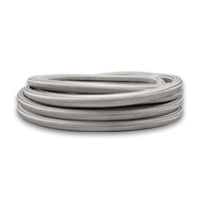 Vibrant SS Braided Flex Hose with PTFE Liner -8 AN 0.32in ID (150ft Roll)