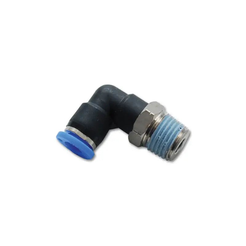 Vibrant Male Elbow Pneumatic Vacuum Fitting (1/4in NPT Thread) – for use with 1/4in (6mm) OD tubing