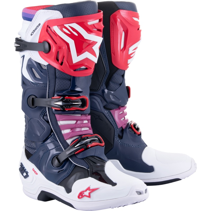 Tech 10 Supervented Boots Night Nvy/Wht/Rainbow Sz 11