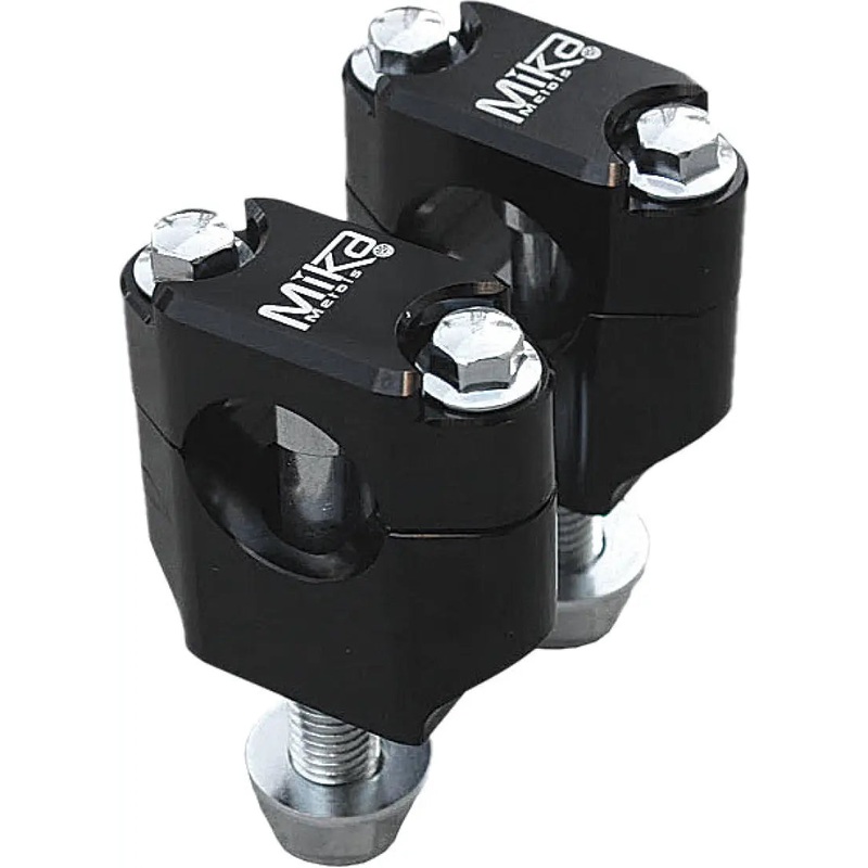 Bar Clamps Rubber Mounted 1 1/8″ Blk