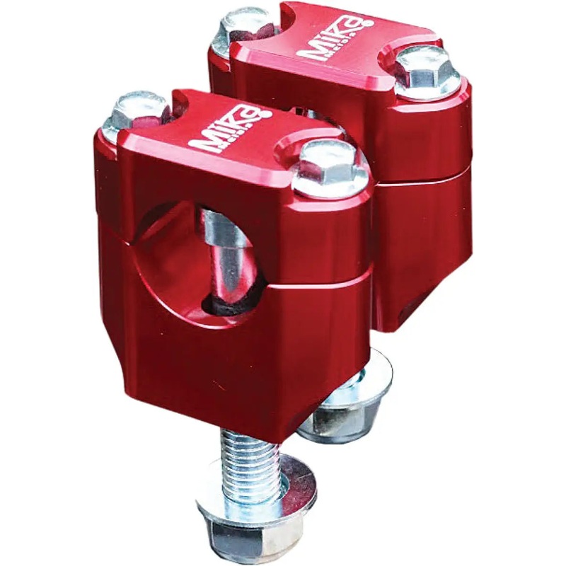 Bar Clamps Rubber Mounted 1 1/8″ Red