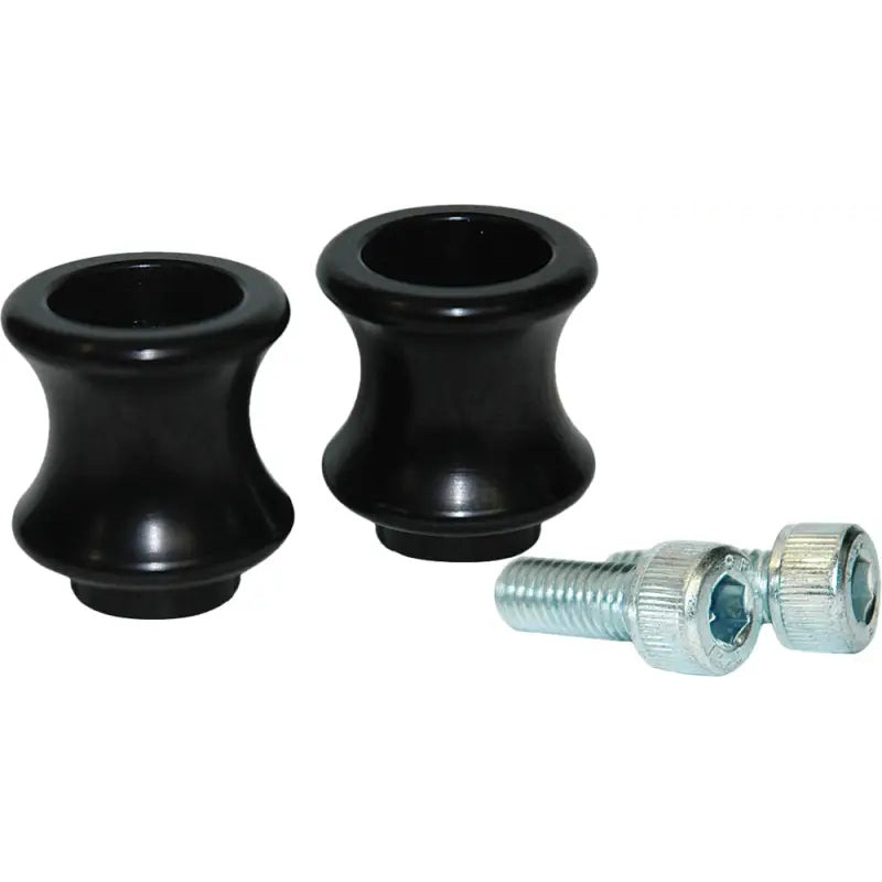 Swingarm Spools 10mm Blk Kaw