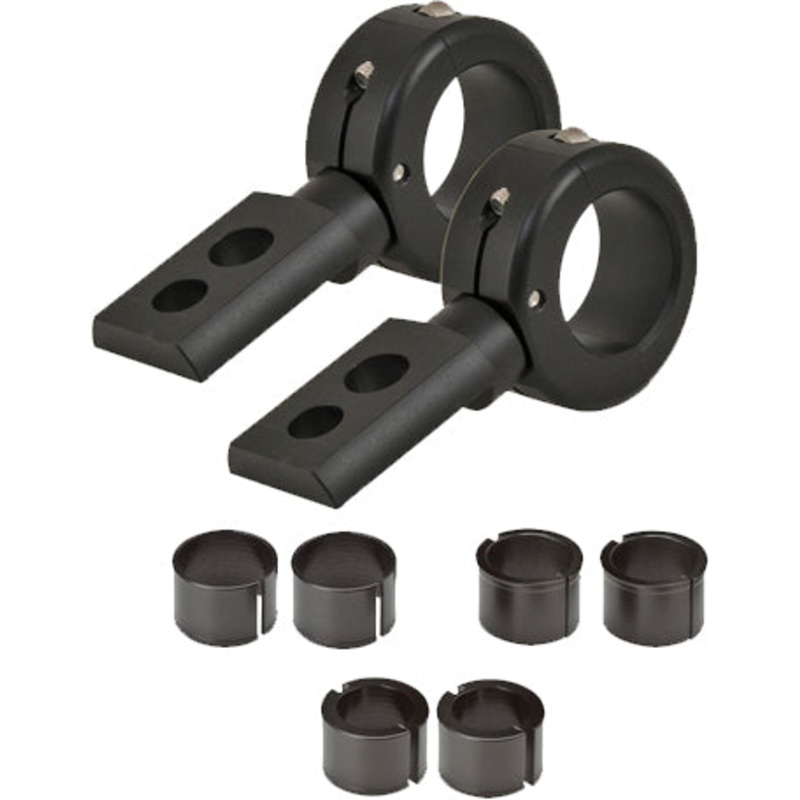 Billet Mounting Brackets Black 1 1/2″X1 3/4″