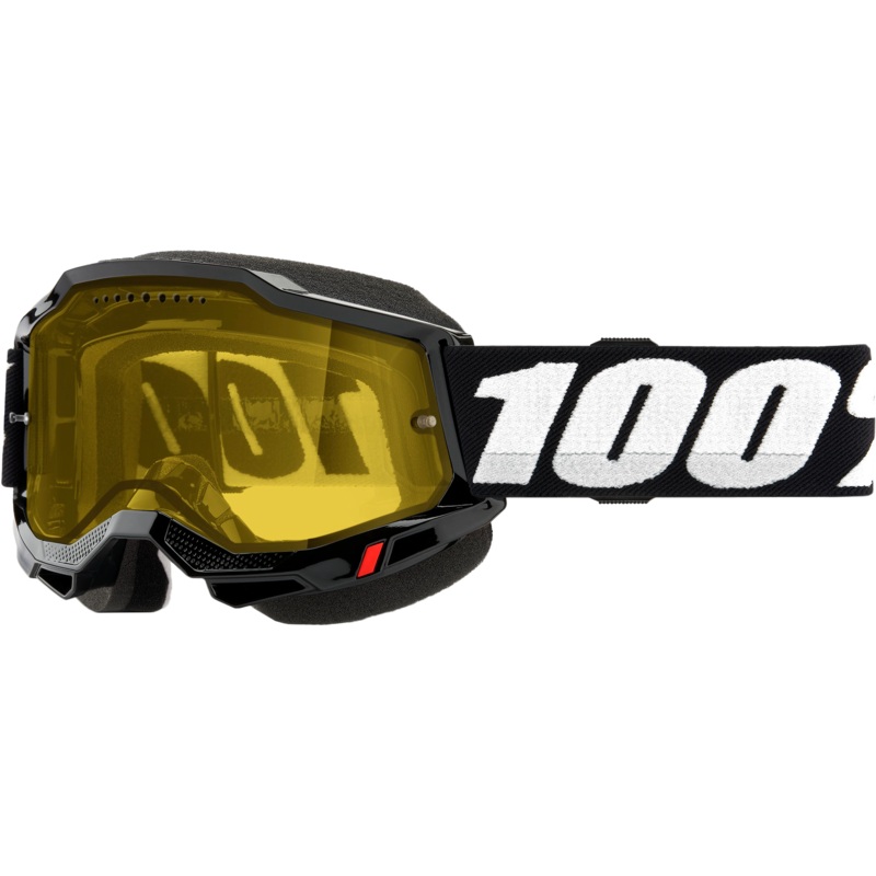 Accuri 2 Snowmobile Goggle Black Yellow Lens