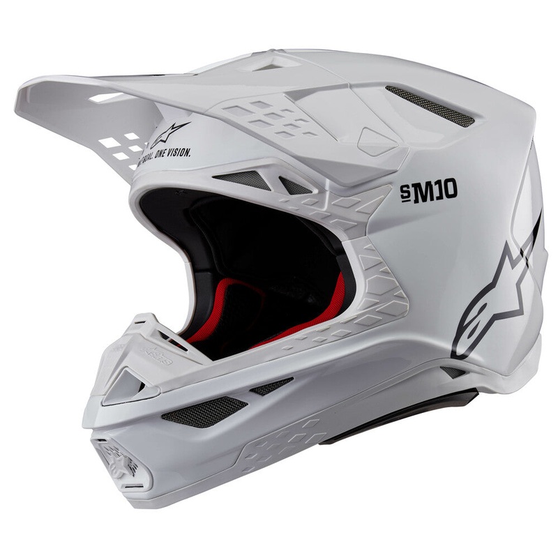 Supertech S M10 Solid Helmet White Glossy Xs