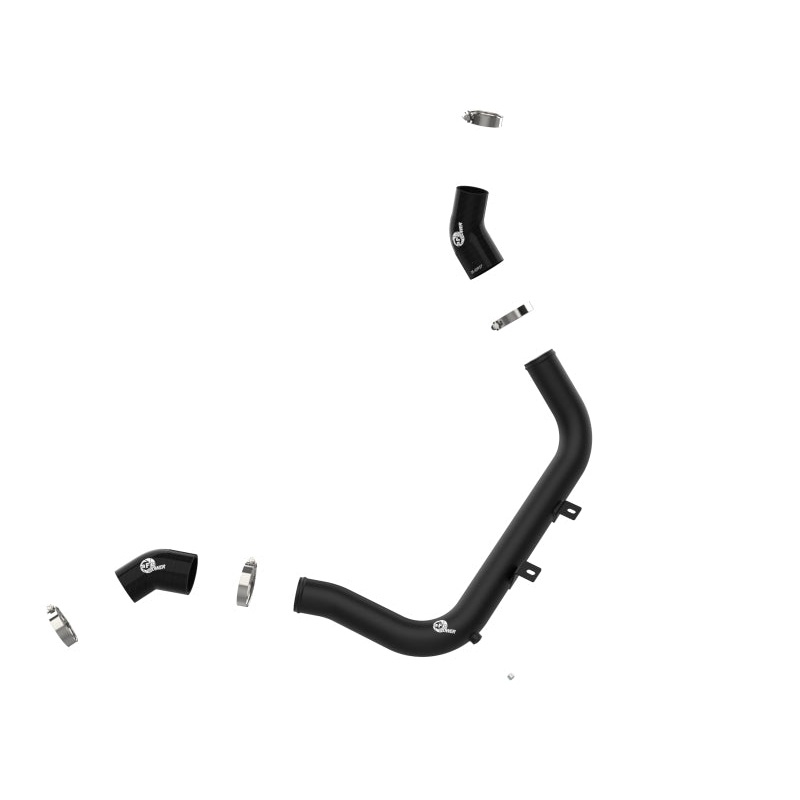 aFe BladeRunner 2-1/4 IN Aluminum Hot Charge Pipe Black 17-20 Hyundai Elantra GT L4-1.6L (t)